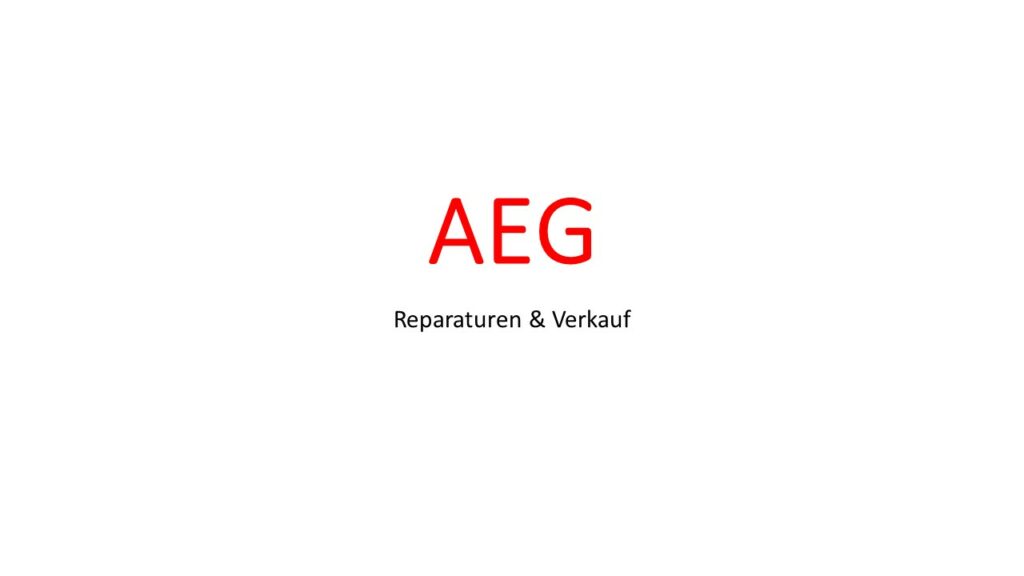 Kundendienst für AEG Geräte Hamburg
