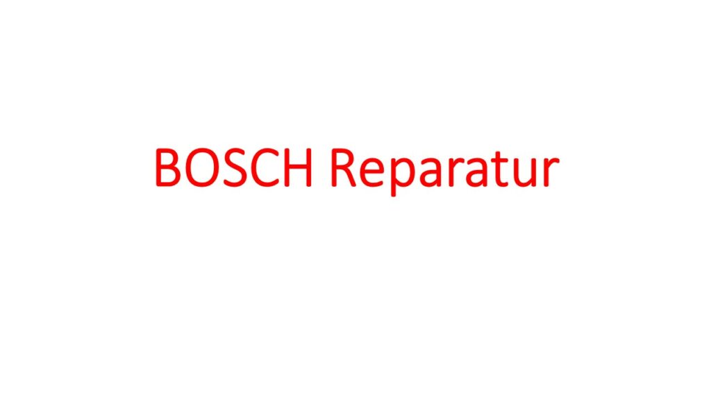 Bosch Kundendienst Hamburg