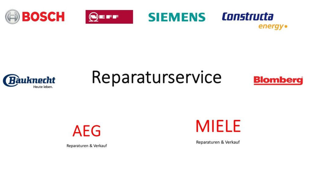 Kundendienst für Miele Siemens Bosch AEG Bauknecht Geräte